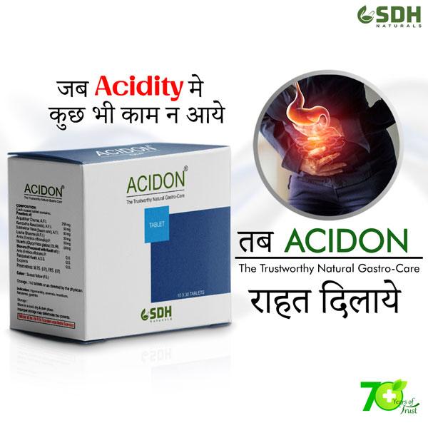 Shree Dhanwantri Herbals Acidon Tablet (Pack of 10 x 30's) - Digestive Care