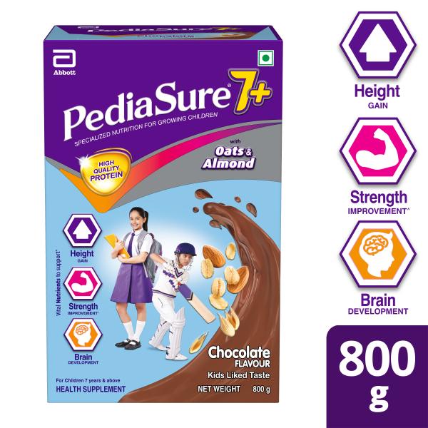 Netmeds | Pediasure 7Plus Health Drink Powder - Chocolate Flavour (Refill Box) 800 gm