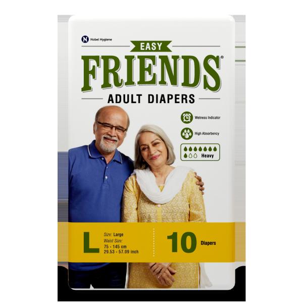 Netmeds | Friends Adult Diaper-Easy (L) 10's