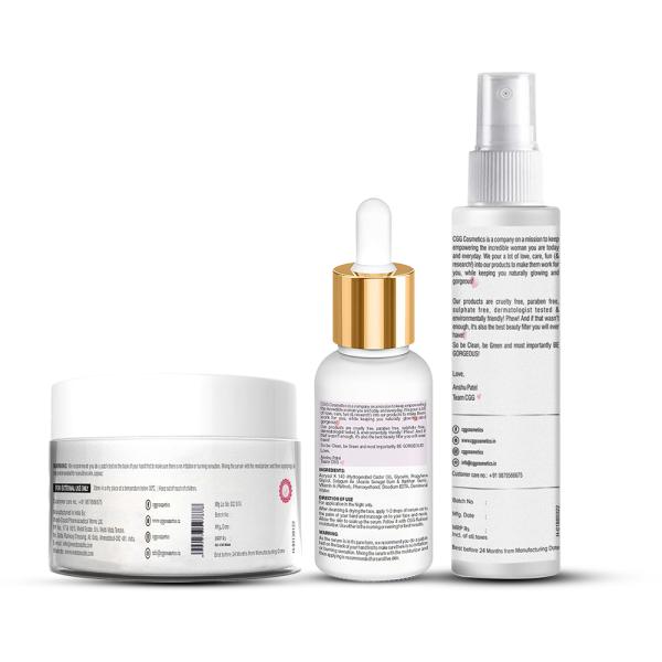 CGG Cosmetics 3 in 1 Retinol Moisturizer 50 ml + Retinol Face Serum 30 ml + Retinol Toner 100 ml - Youth Potion - Face Serum