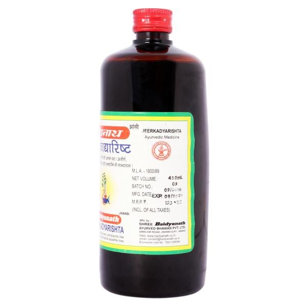 Baidyanath  Jeerkadharishta Tonic 450 ml - Speciality Medicines