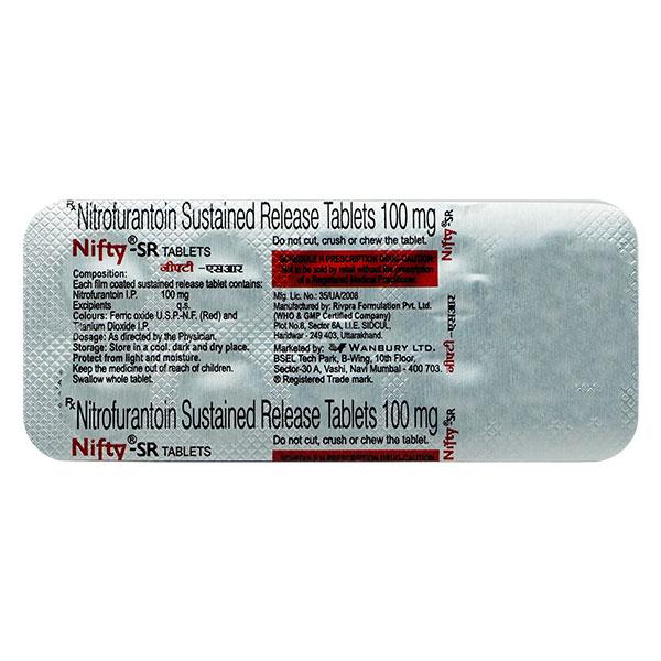 Nifty SR 100mg Tablet 10'S - Bacterial Infections-OAB