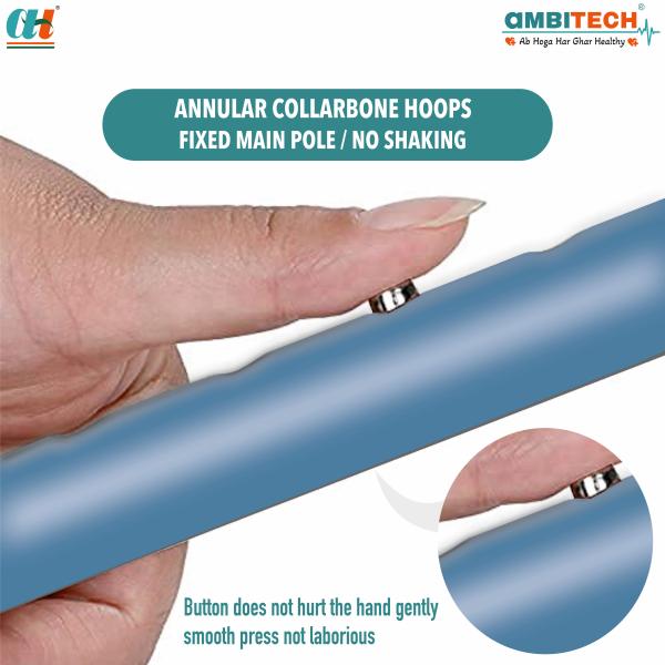 AmbiTech Adjustable MS Walking Crutches & Elbow Sticks for Walking Supports - Wheelchairs & Walking Sticks