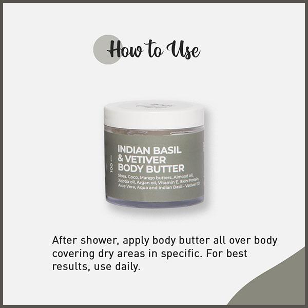 Body Cafe Indian Basil & Vetiver Body Butter 100 gm - Body Butter
