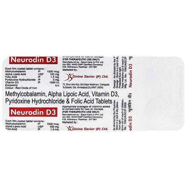 NEURODIN D3 Tablet 10's - Supplements-Vam