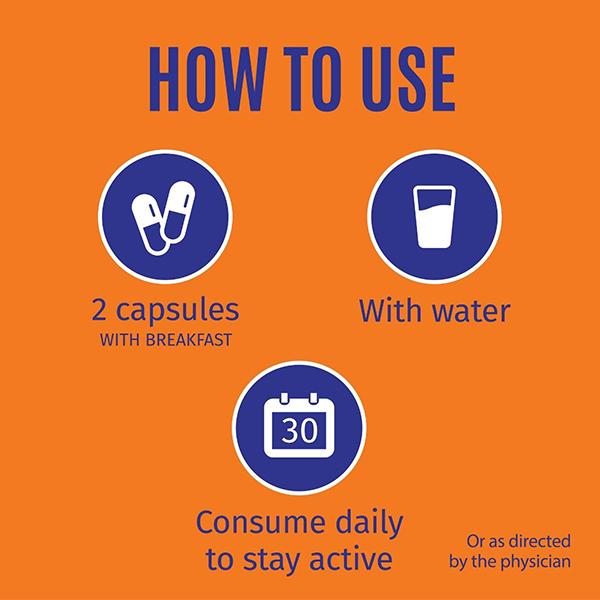 AADAR Stay Pro Active Energy Boost & Stress Relief 500 mg Capsule (Pack of 2 x 60's) - Vitamin C