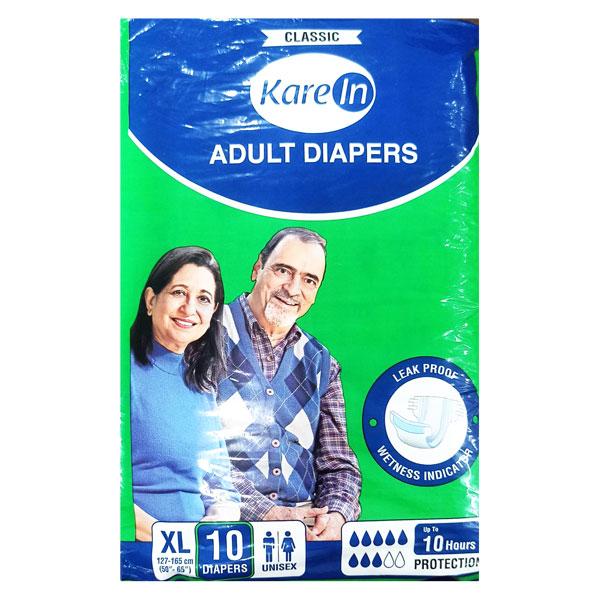Netmeds | Kare In Classic Adult Diaper (XL) (127-165 cm) 10's
