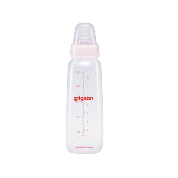 Netmeds | Pigeon Flexible 9+ Months PP Feeding Bottle - Pink 240 ml