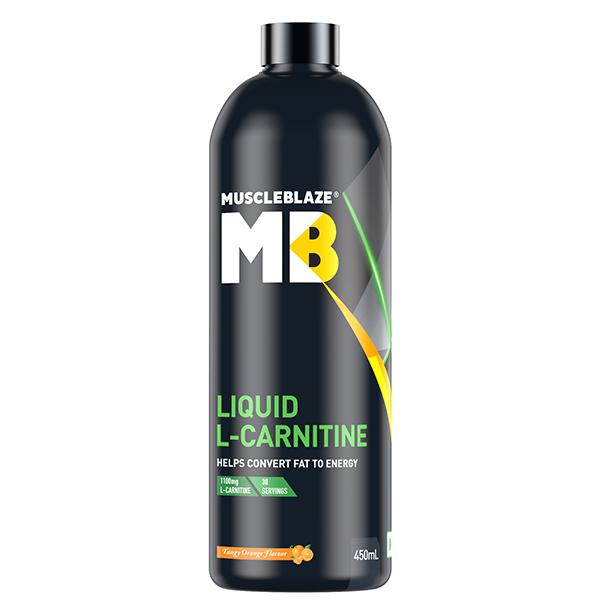 Netmeds | MuscleBlaze Liquid L-Carnitine - Tangy Orange 450 ml