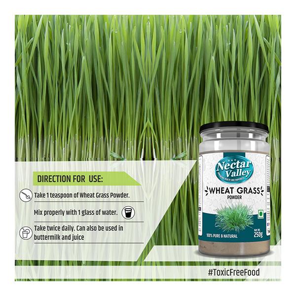 Nectar Valley Wheatgrass Powder 250 gm - Health Products