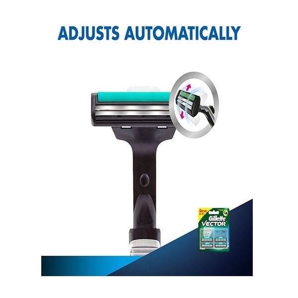 Gillette Vector+ Cartridges 4's - Razors & Cartridges