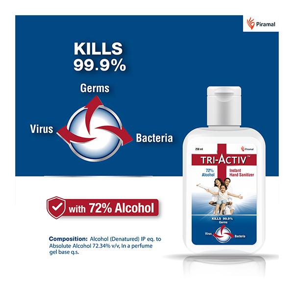 Tri-Activ Instant Hand Sanitizer 250 ml - Hand Sanitizer