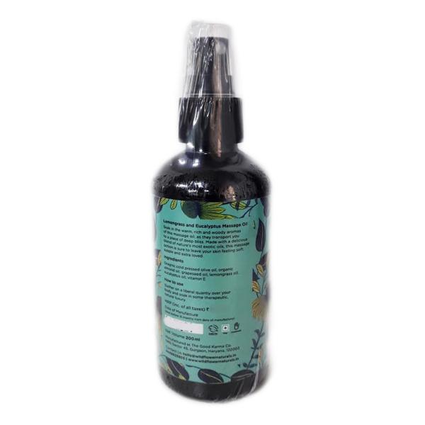 WLDFLWR NTRLS Massage Oil - Lemongrass & Eucalyptus 200 ml - Massage Oils