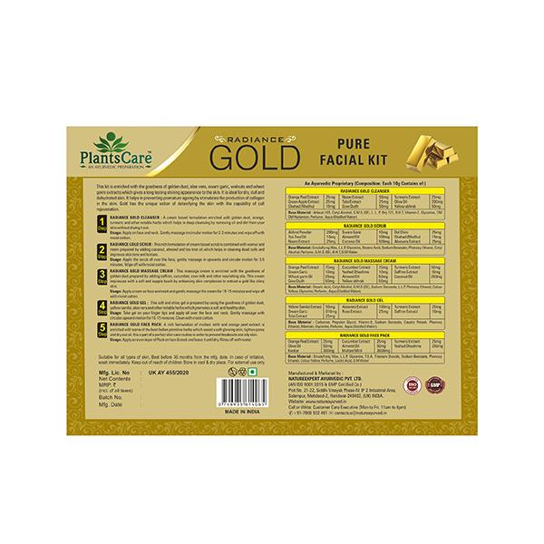 Plantscare Radiance Gold Pure Facial Kit - Facial Kits