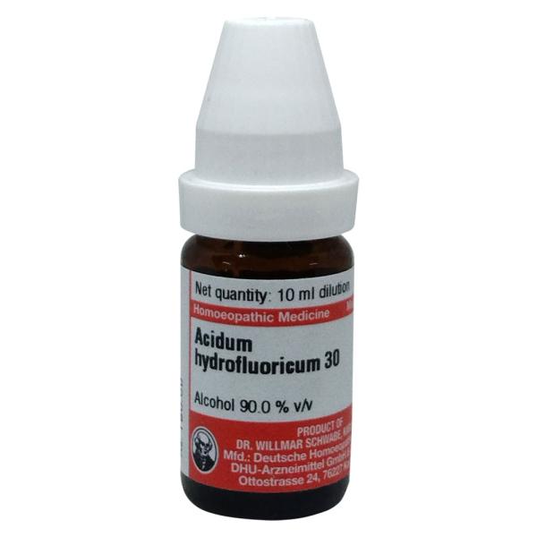 Dr. Willmar Schwabe Acidum Hydrofluoricum 30 CH Drops 10 ml - Homeopathic Drops