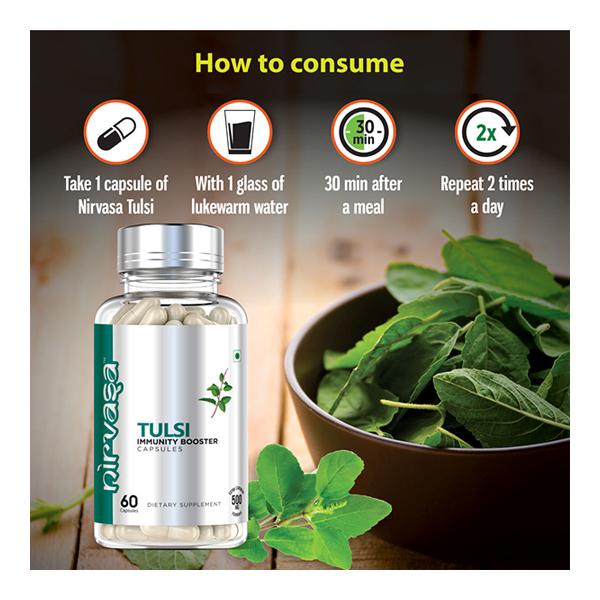 Nirvasa Tulsi Immunity Booster Capsule 60's - Vitamin C