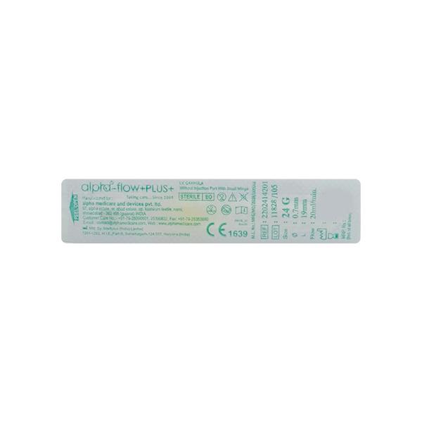 Netmeds | Alpha Flow IV Cannula (24 G)