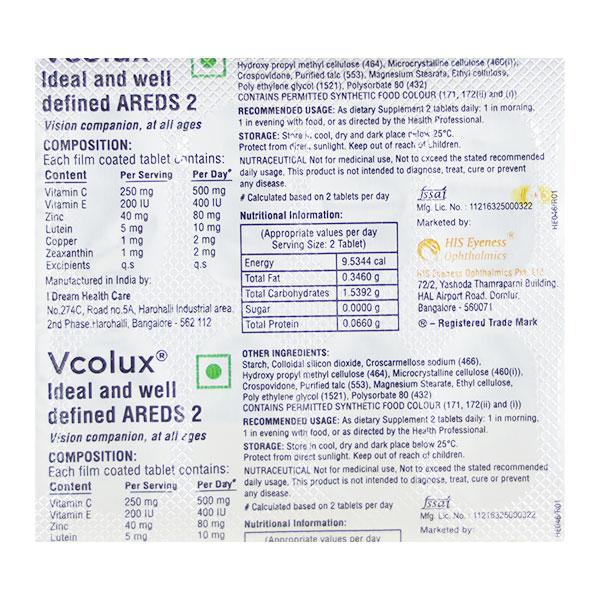 VCOLUX Tablet 10's - Supplements-Vam