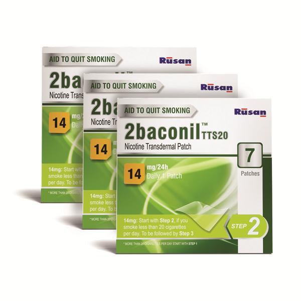 Netmeds | 2baconil TTS20 14mg Nicotine Transdermal Patches (Pack of 3 x 7's) (N)