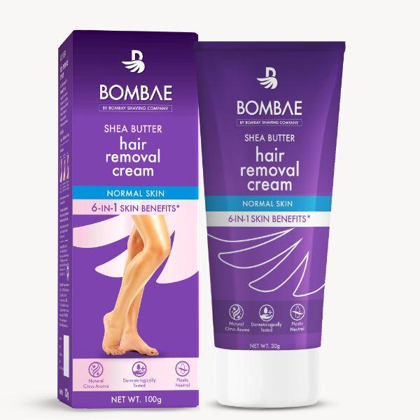 Bombae 6 in 1 Hair Removal Cream - Shea Butter 30 gm - Shaving & Hair Removal