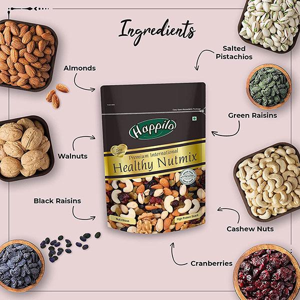 Happilo Premium International Healthy Nutmix Seeds 80 gm - Nutritional Bars