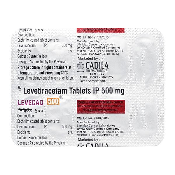 Netmeds | Levecad 500mg Tablet 10'S