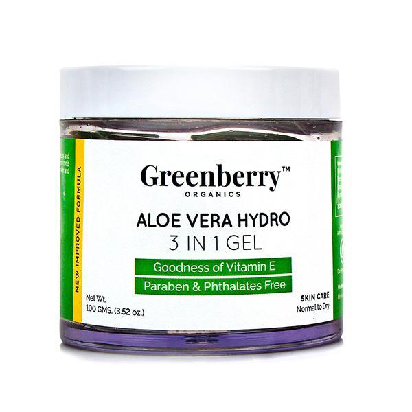 Greenberry Organics Aloe Vera Hydro 3-in-1 Gel 100 gm - Night Cream