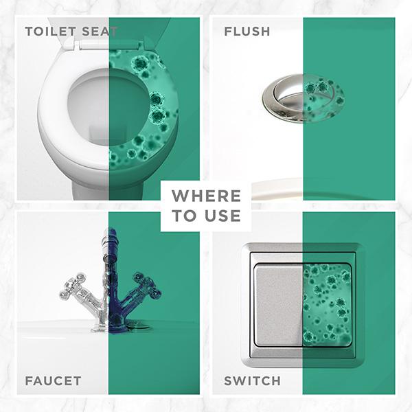 Pee Safe Toilet Seat Sanitizer Spray - Mint 50 ml - Toilet Seat Sanitizer
