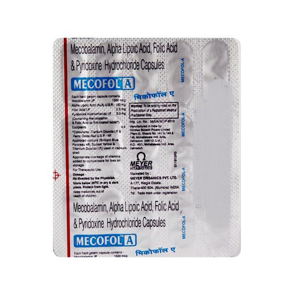 Mecofol A Capsule 15'S - Nootropics And Neurotrophics