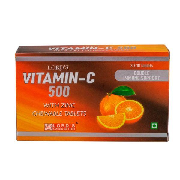 Netmeds | Lord's Vitamin-C 500 Tablet (Pack of 3 x 10's)