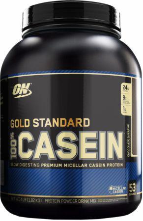 Optimum Nutrition (On) 100% Casein Protein Chocolate Supreme 4Lb - Workout Essentials