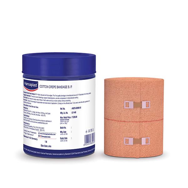 Hansaplast Cotton Crepe Bandage B.P. (6 cm x 4 m) - Bandages