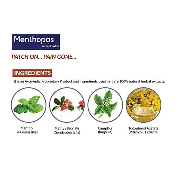 Menthopas Topical Pain Relief Patch (Pack of 10 x 3's) - Roll-On/Patch