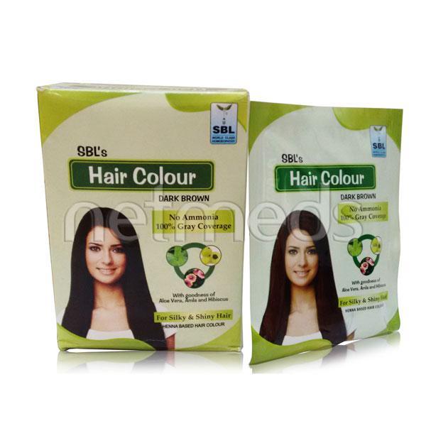 SBL Hair Colour Powder-Brown 192 gm - Powder