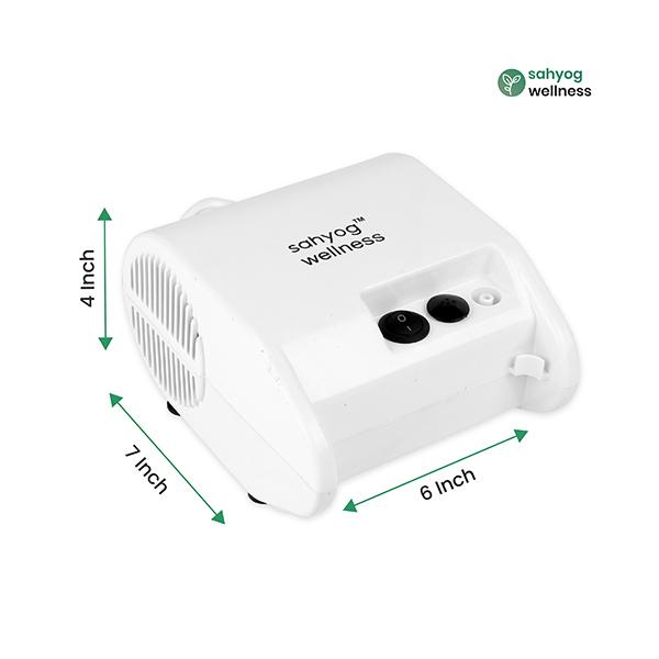Sahyog Wellness Piston Compressor Nebulizer for Children & Adults with Flow Adjuster - Nebulizers / Vaporizer
