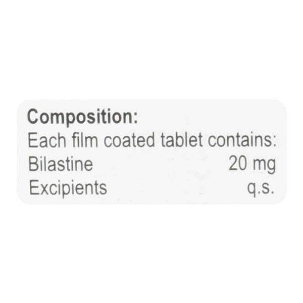 BILALIFE 20 Tablet 10's - Allergies-Ant