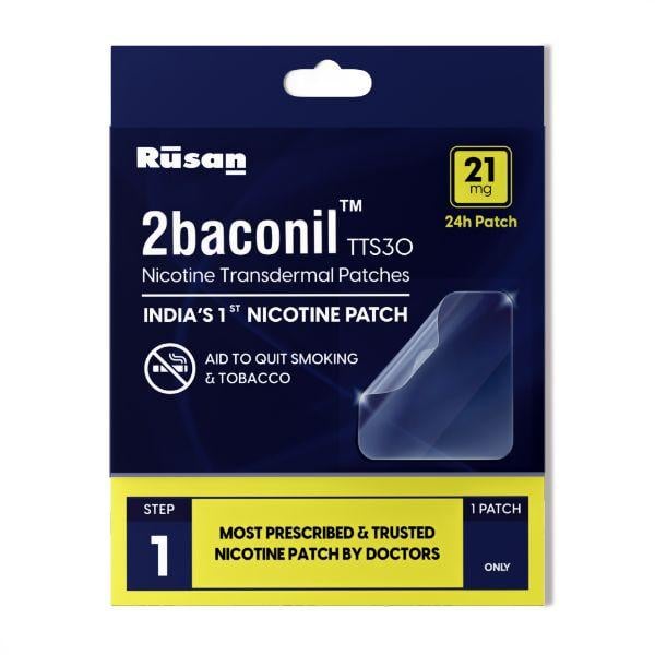 Netmeds | 2baconil TTS30 21mg Nicotine Transdermal Patches