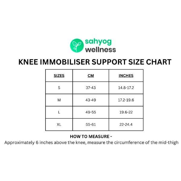 Sahyog Wellness 19' Long Immobiliser Knee Brace Support (M) 1's - Knee/Leg Supports