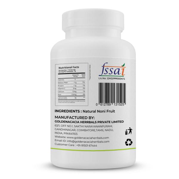 Goldenacacia Herrbals Noni Fruit Powder 50 gm - Pure Herbs