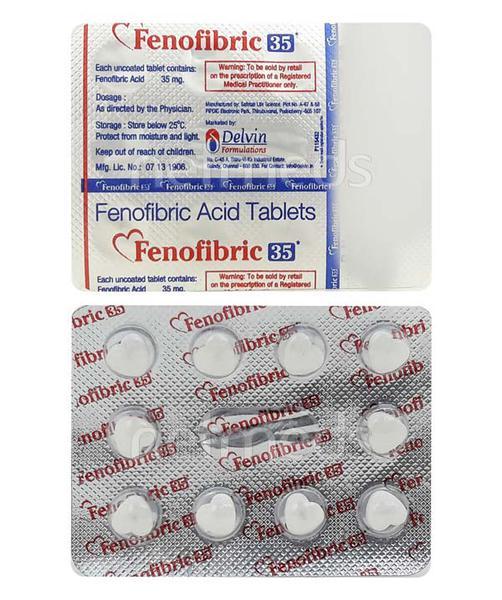 Fenofibric 35mg Tablet 10'S - High Cholesterol-Dys
