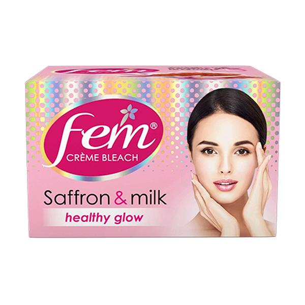 Netmeds | Fem Creme Bleach - Saffron & Milk 8 gm