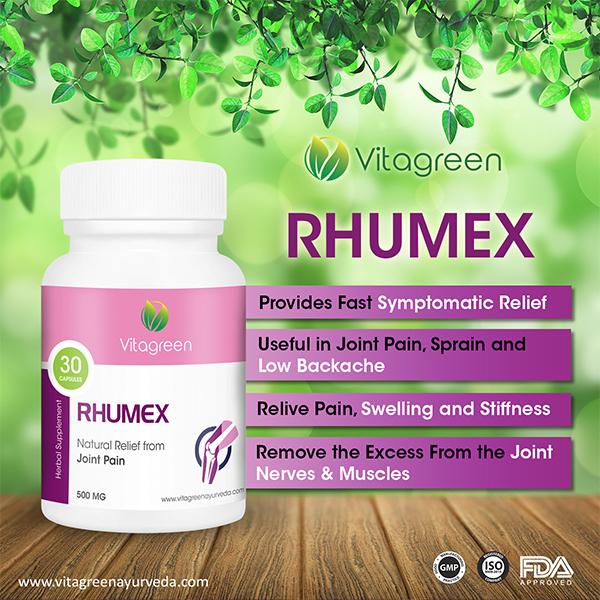 VitaGreen Rhumex Capsules 30's - Herbal Dietary Supplement