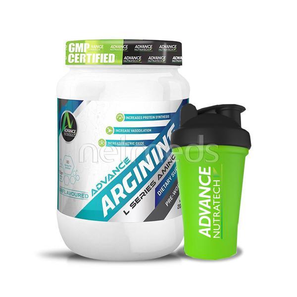 Netmeds | Advance Nutratech Arginine Unflavoured with Free Shaker 200 gm