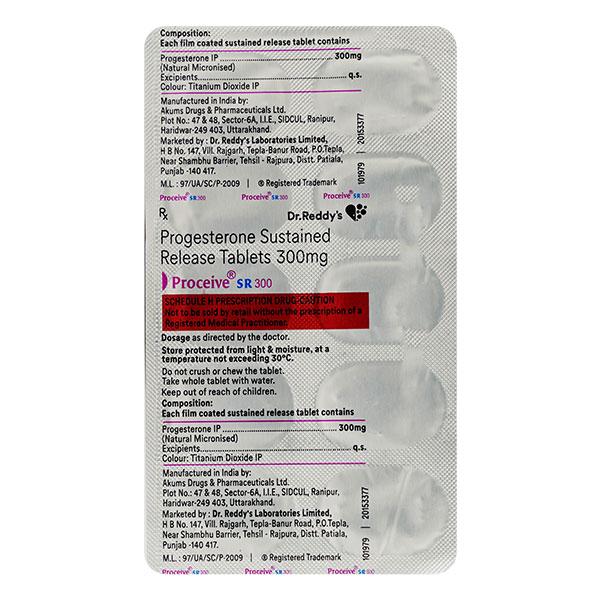 Proceive SR 300mg Tablet 10'S - Hormonal Therapy-Oes