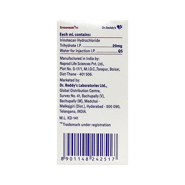 Irnocam 40mg Injection 2ml - Cancer Oncology-Cyt
