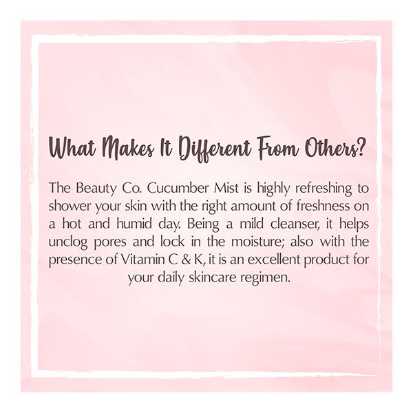 The Beauty Co. Facial Mist - Cucumber 100 ml - Face Mists