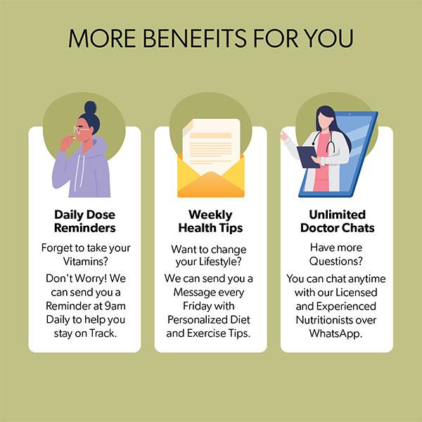 Hera Healthy Hormone Capsule Bundle (No More PCOD + Calcium Core + Omega One) - Women Health