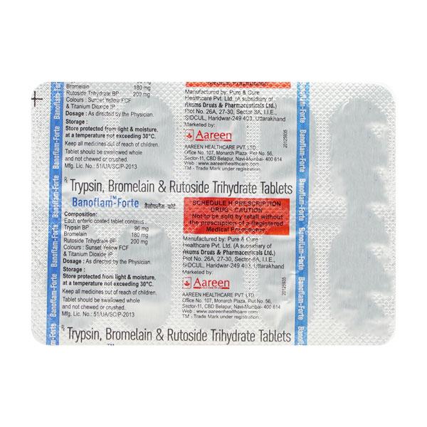 BANOFLAM FORTE Tablet 10's - Pain relief-Ant