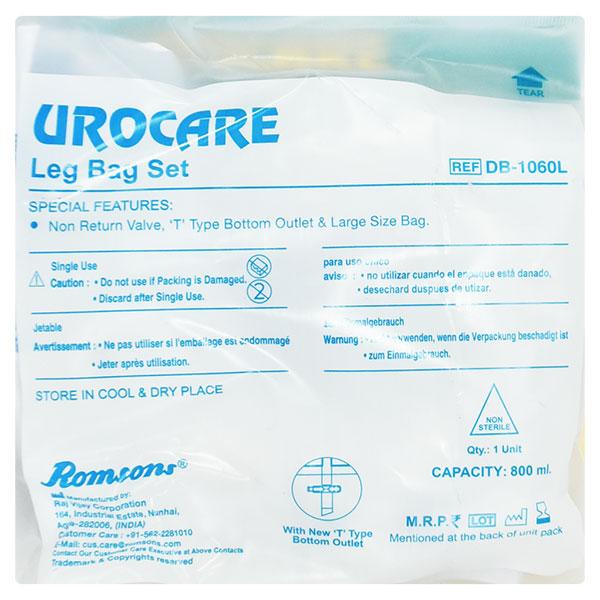 Romsons Urocare Leg Bag Set (DB-1060L) 1's - Bags