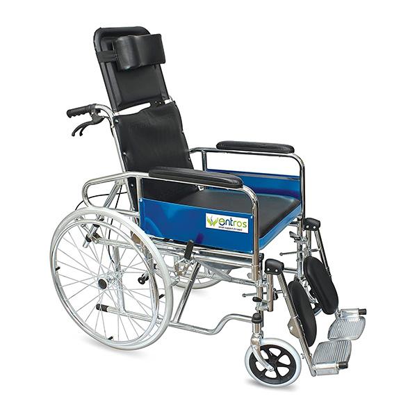 Netmeds | Entros Wheelchair with Detachable Armrest and Foot (EHS-608GC)